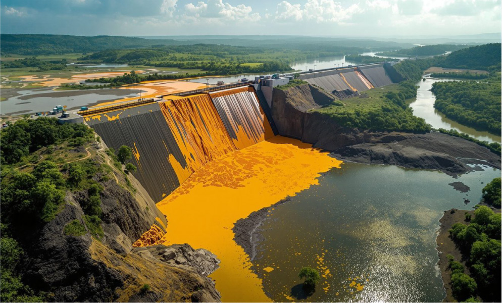 Sino Metals leach dam failure news